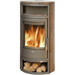 Печь-камин ABX Polar 6, гранит кашмир, с верхней плитой